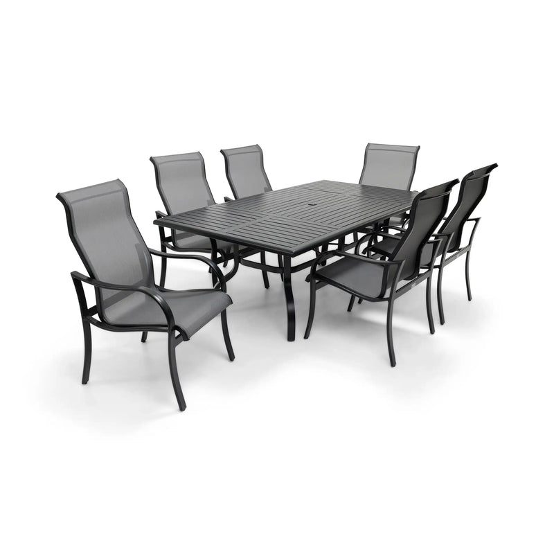 Coastline 7 Piece Black Dining Group - The Great Escape