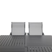 Coastline 9 Piece Black Square Dining Group - The Great Escape