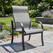 Coastline Sling Dining Chair - Black - The Great Escape