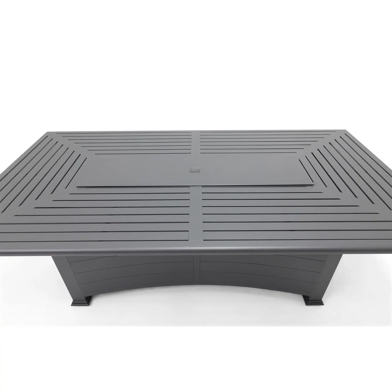 44"x84" Farnham Graphite Fire Dining Table - The Great Escape