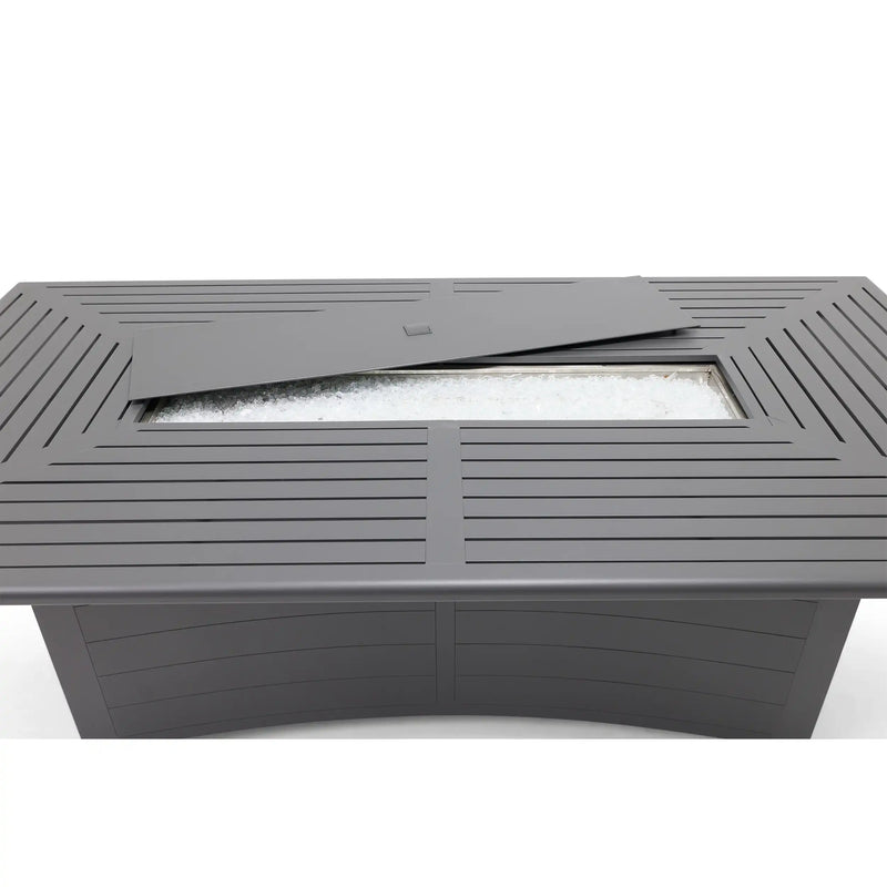 44"x84" Farnham Graphite Fire Dining Table - The Great Escape