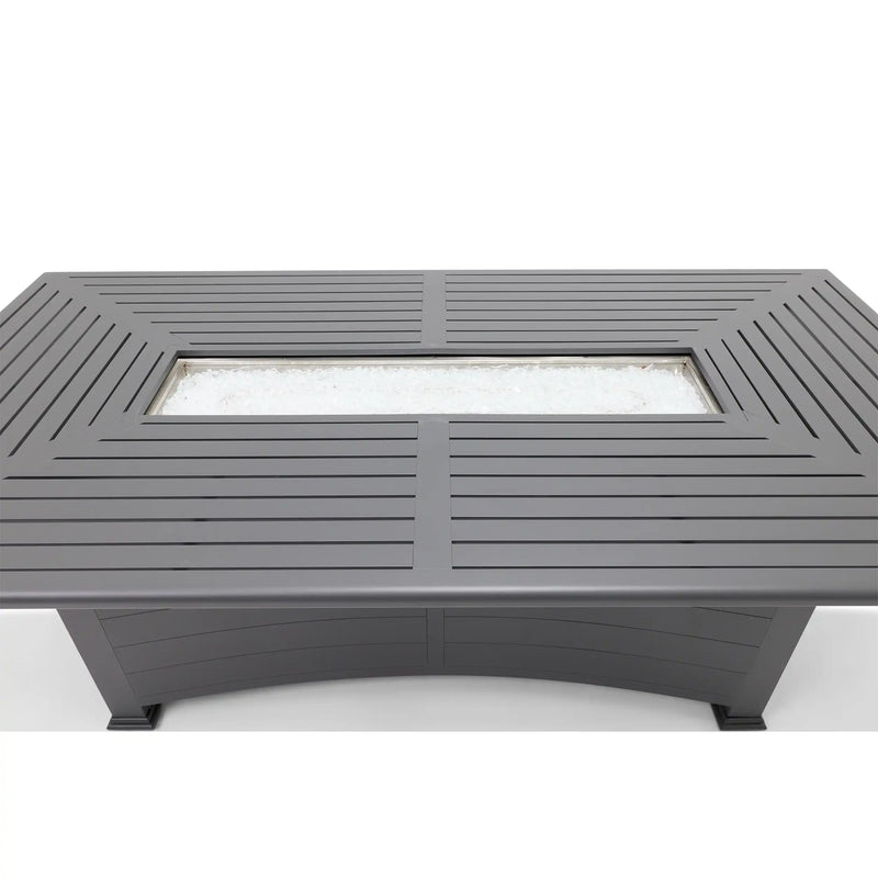 44"x84" Farnham Graphite Fire Dining Table - The Great Escape