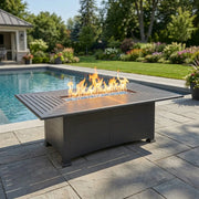 44"x84" Farnham Graphite Fire Dining Table - The Great Escape