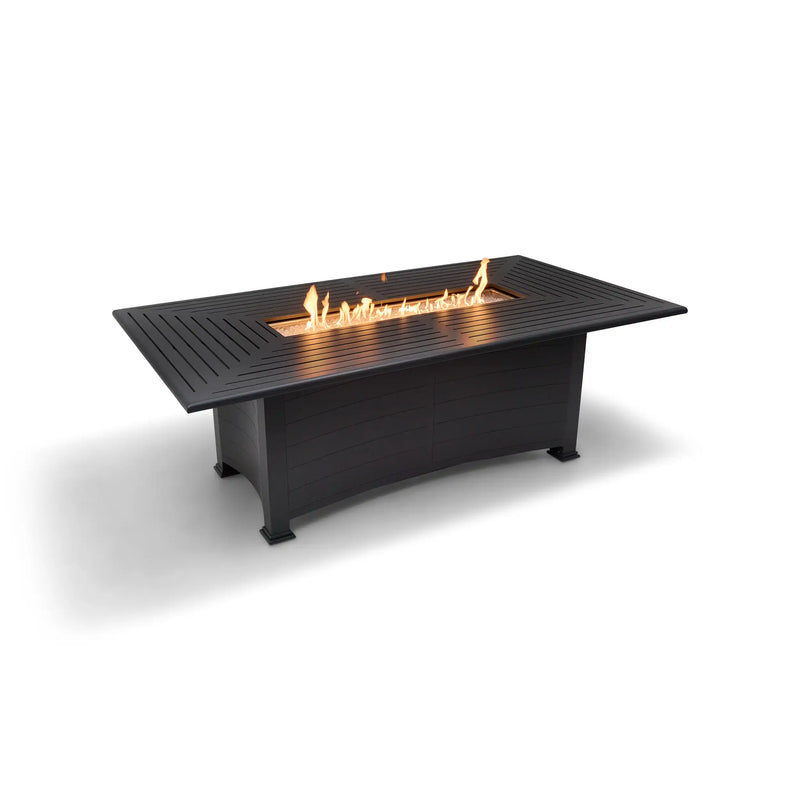 44"x84" Farnham Graphite Fire Dining Table - The Great Escape