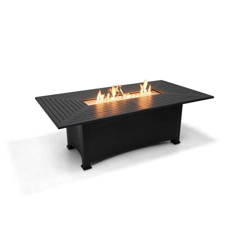 44"x84" Farnham Graphite Fire Dining Table - The Great Escape