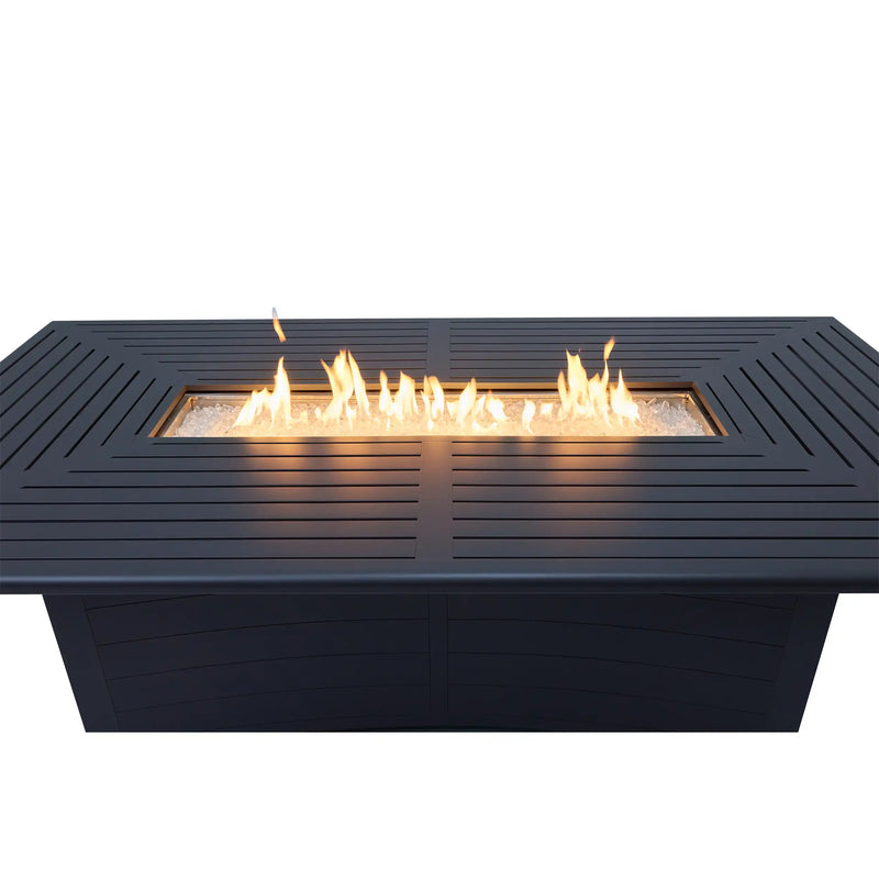 44"x84" Farnham Graphite Fire Dining Table - The Great Escape