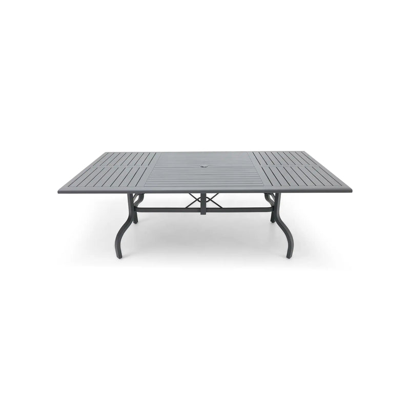 44x84 Inch Rectangle Graphite Farnham Slat Dining Table - The Great Escape