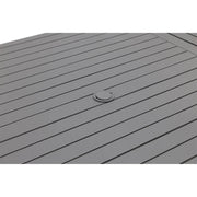 44x84 Inch Rectangle Graphite Farnham Slat Dining Table - The Great Escape