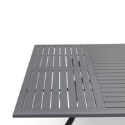 44x84 Inch Rectangle Graphite Farnham Slat Dining Table - The Great Escape