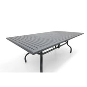 44x84 Inch Rectangle Graphite Farnham Slat Dining Table - The Great Escape