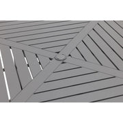 54 Inch Round Graphite Farnham Slat Dining Table - The Great Escape