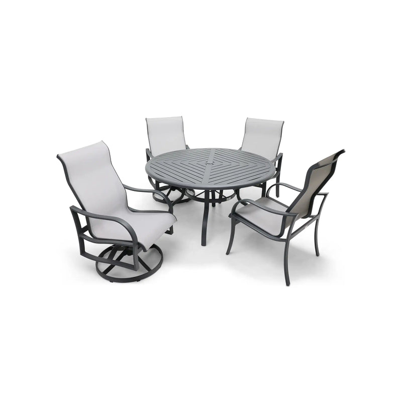 Coastline 5 Piece Graphite Dining Group - The Great Escape