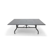 60x84 Inch Rectangle Graphite Farnham Slat Dining Table - The Great Escape