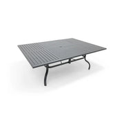 60x84 Inch Rectangle Graphite Farnham Slat Dining Table - The Great Escape