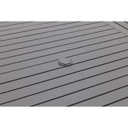 60x84 Inch Rectangle Graphite Farnham Slat Dining Table - The Great Escape