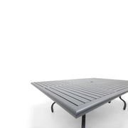 60x84 Inch Rectangle Graphite Farnham Slat Dining Table - The Great Escape