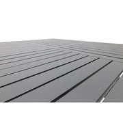 60x84 Inch Rectangle Graphite Farnham Slat Dining Table - The Great Escape