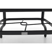 66 Inch Square Graphite Farnham Slat Dining Table - The Great Escape