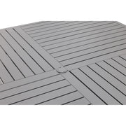 66 Inch Square Graphite Farnham Slat Dining Table - The Great Escape