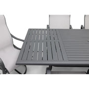 Coastline 7 Piece Graphite Dining Group - The Great Escape