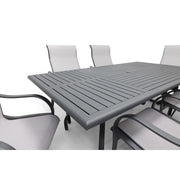 Coastline 7 Piece Graphite Dining Group - The Great Escape