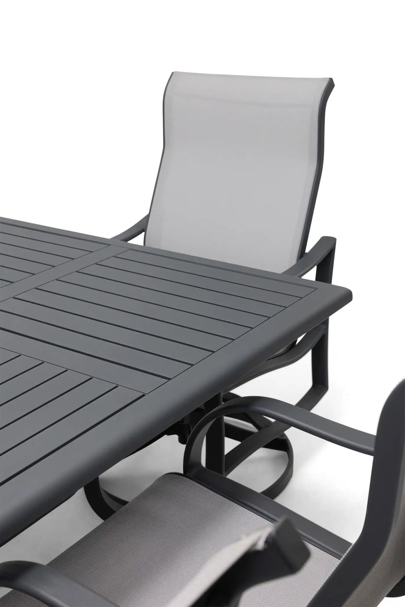 Coastline 7 Piece Graphite Dining Group - The Great Escape