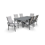 Coastline 7 Piece Graphite Dining Group - The Great Escape