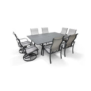 Coastline 9 Piece Graphite Dining Group - The Great Escape
