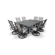 Coastline 9 Piece Graphite Dining Group - The Great Escape