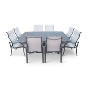 Coastline 9 Piece Graphite Dining Group - The Great Escape
