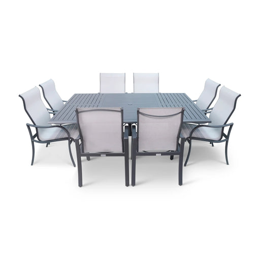 Coastline 9 Piece Graphite Dining Group - The Great Escape
