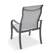 Coastline Graphite High Back Sling Dining Chair - The Great Escape
