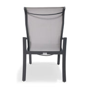 Coastline Graphite High Back Sling Dining Chair - The Great Escape