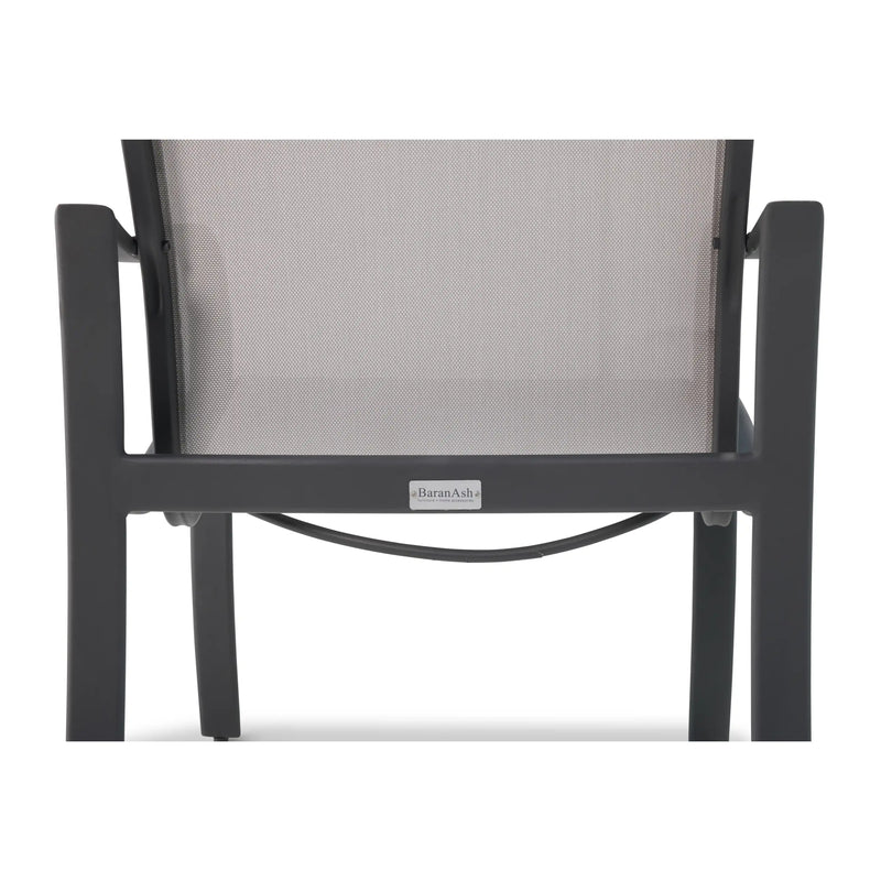 Coastline Graphite High Back Sling Dining Chair - The Great Escape