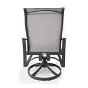 Coastline Graphite High Back Sling Swivel Rocker - The Great Escape