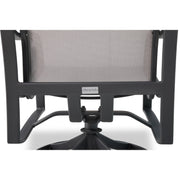 Coastline Graphite High Back Sling Swivel Rocker - The Great Escape