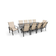 Coastline 11 Piece Scoria Dining Group W/ 44"x112" Rect. Table - The Great Escape