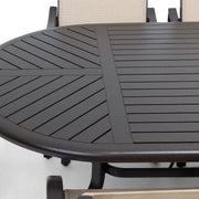 Coastline 7 Piece Scoria Oval Dining Group - The Great Escape