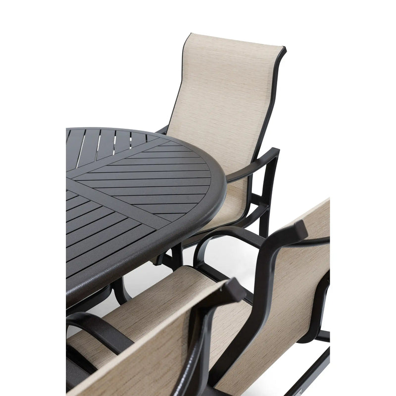 Coastline 7 Piece Scoria Oval Dining Group - The Great Escape