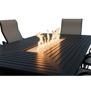 Coastline 7 Piece Scoria Firepit Dining Group - The Great Escape