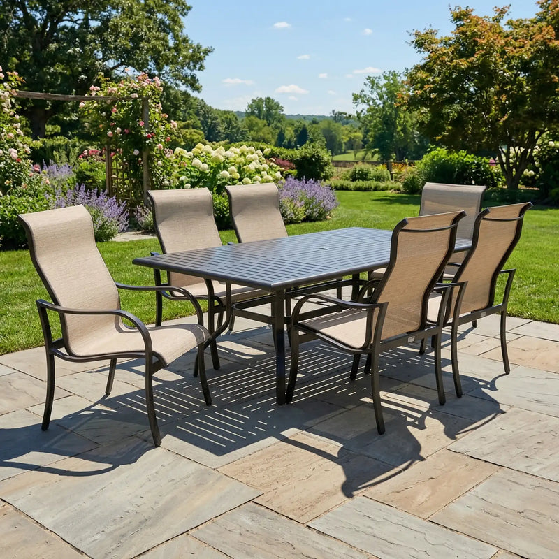 Coastline 7 Piece Scoria Dining Group - The Great Escape