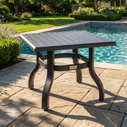 23" Graphite Square Side Table - The Great Escape