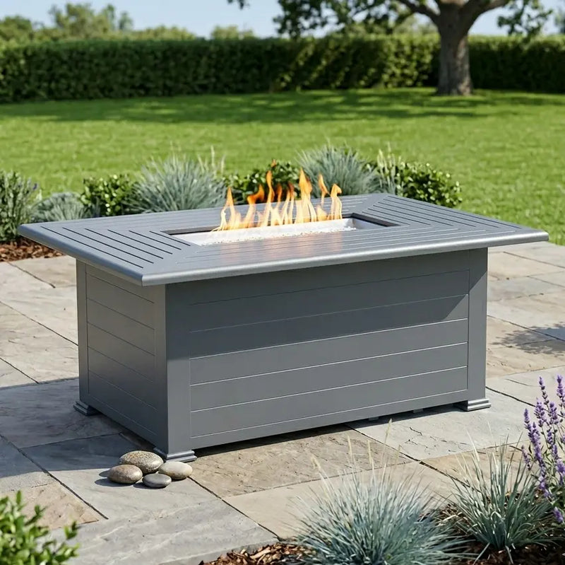 Picture of 36X58" FARNHAM GRAPHITE FIRE TABLE 