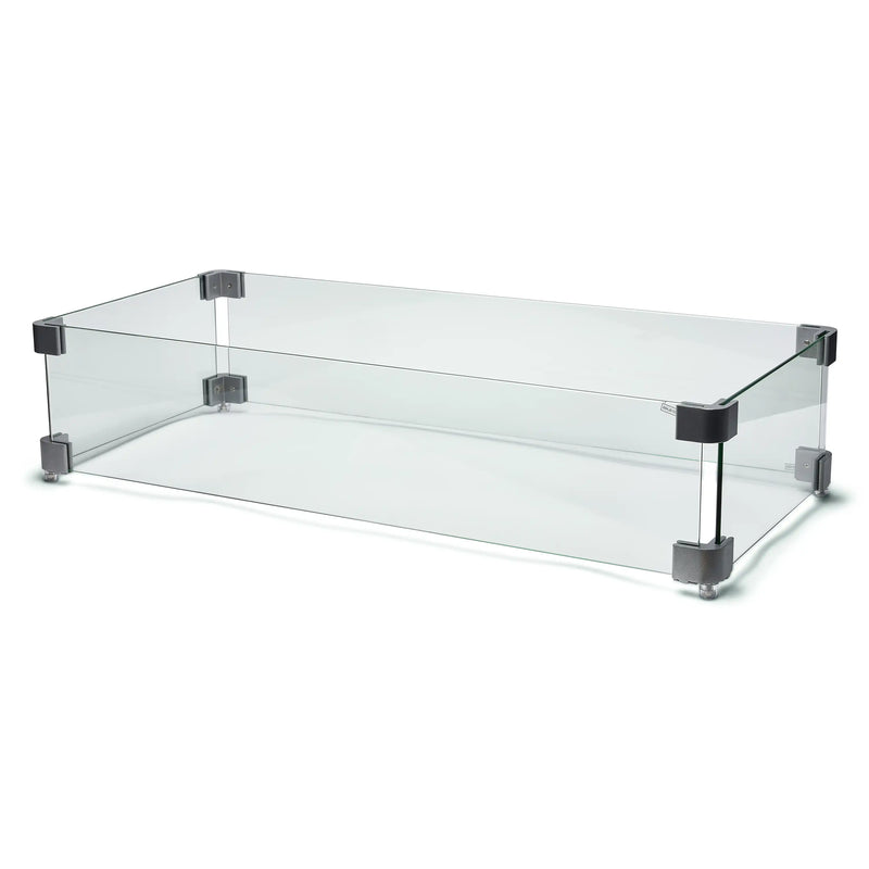 15" x 34" Rect. Baran Ash Glass Wind Guard - The Great Escape