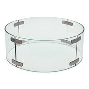 20" Round Baran Ash Glass Wind Guard - The Great Escape