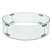 28" Round XL Baran Ash Glass Wind Guard - The Great Escape