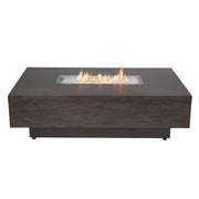36"x58" Fossil Twig Fire Table W/ Lid - The Great Escape