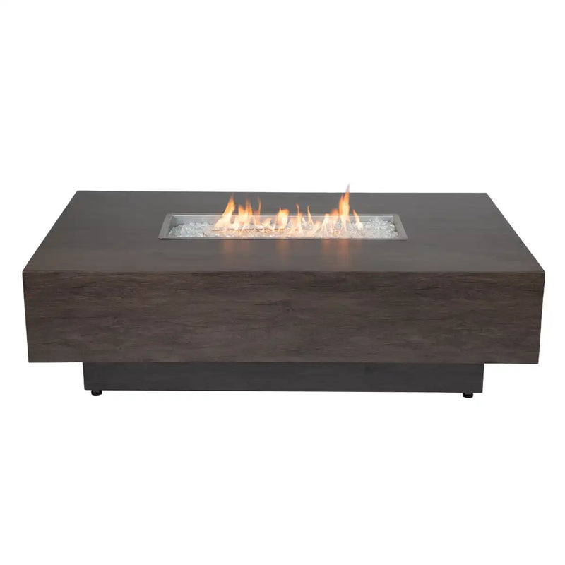 36"x58" Fossil Twig Fire Table W/ Lid - The Great Escape