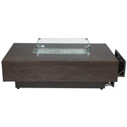 36"x58" Fossil Twig Fire Table W/ Lid - The Great Escape