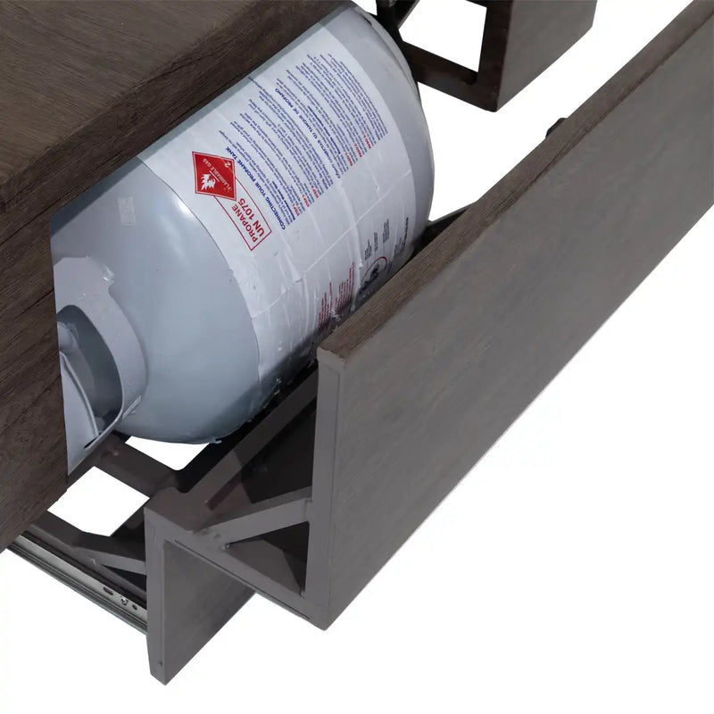 36"x58" Fossil Twig Fire Table W/ Lid - The Great Escape